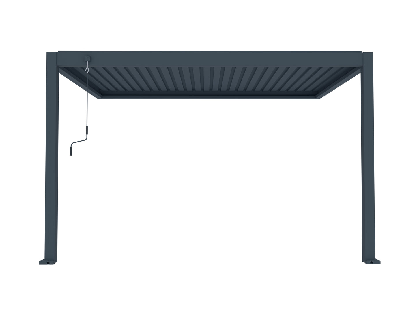 Stellaris Manual Series Wall Mounted Louvre Roof Aluminium Pergola