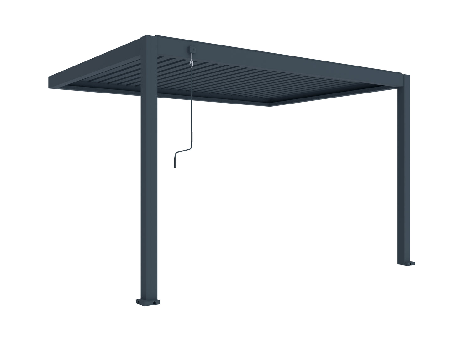 Stellaris Manual Series Wall Mounted Louvre Roof Aluminium Pergola