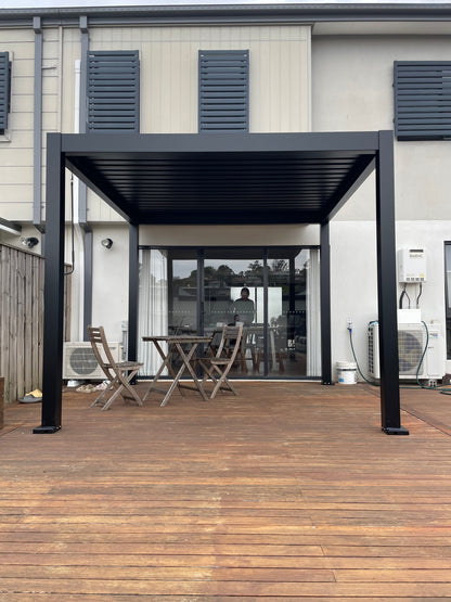 Stellaris Manual Series Freestanding Louvre Roof Aluminium Pergola