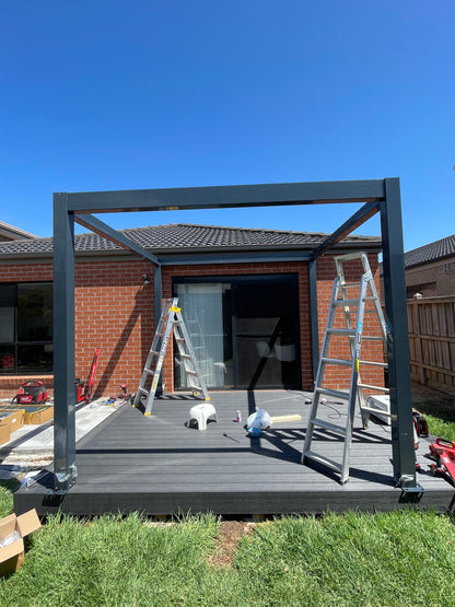 Stellaris Manual Series Freestanding Louvre Roof Aluminium Pergola