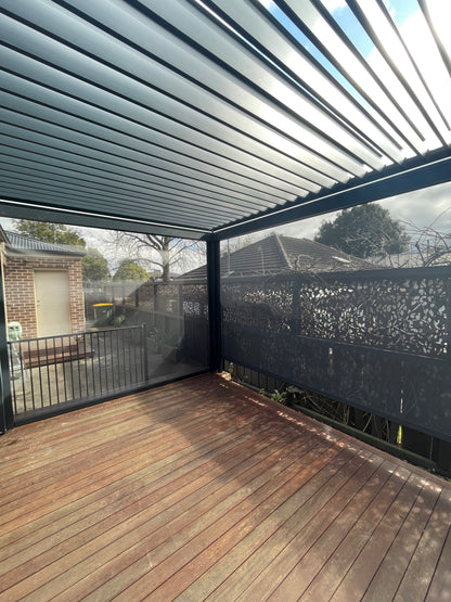 Nebula Motorised Series Freestanding Louvre Roof Aluminium Pergola