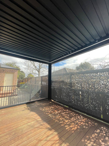 Nebula Motorised Series Freestanding Louvre Roof Aluminium Pergola