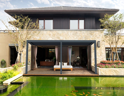 Stellaris Manual Series Freestanding Louvre Roof Aluminium Pergola