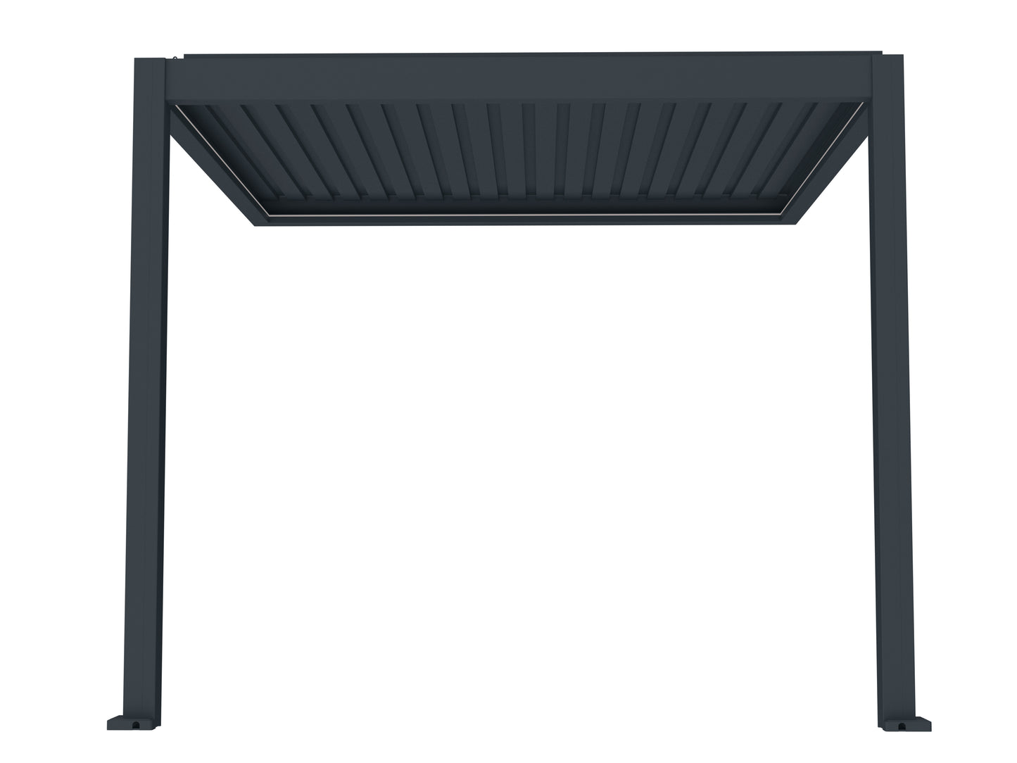 Nebula Motorised Series Wall Mounted Louvre Roof Aluminium Pergola