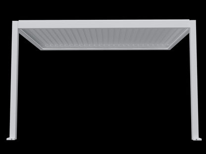Nebula Motorised Series Wall Mounted Louvre Roof Aluminium Pergola